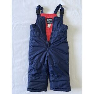 Oshkosh B'gosh Navy Blue Toddlers Insulated Overall Snow Pants Size 18 months